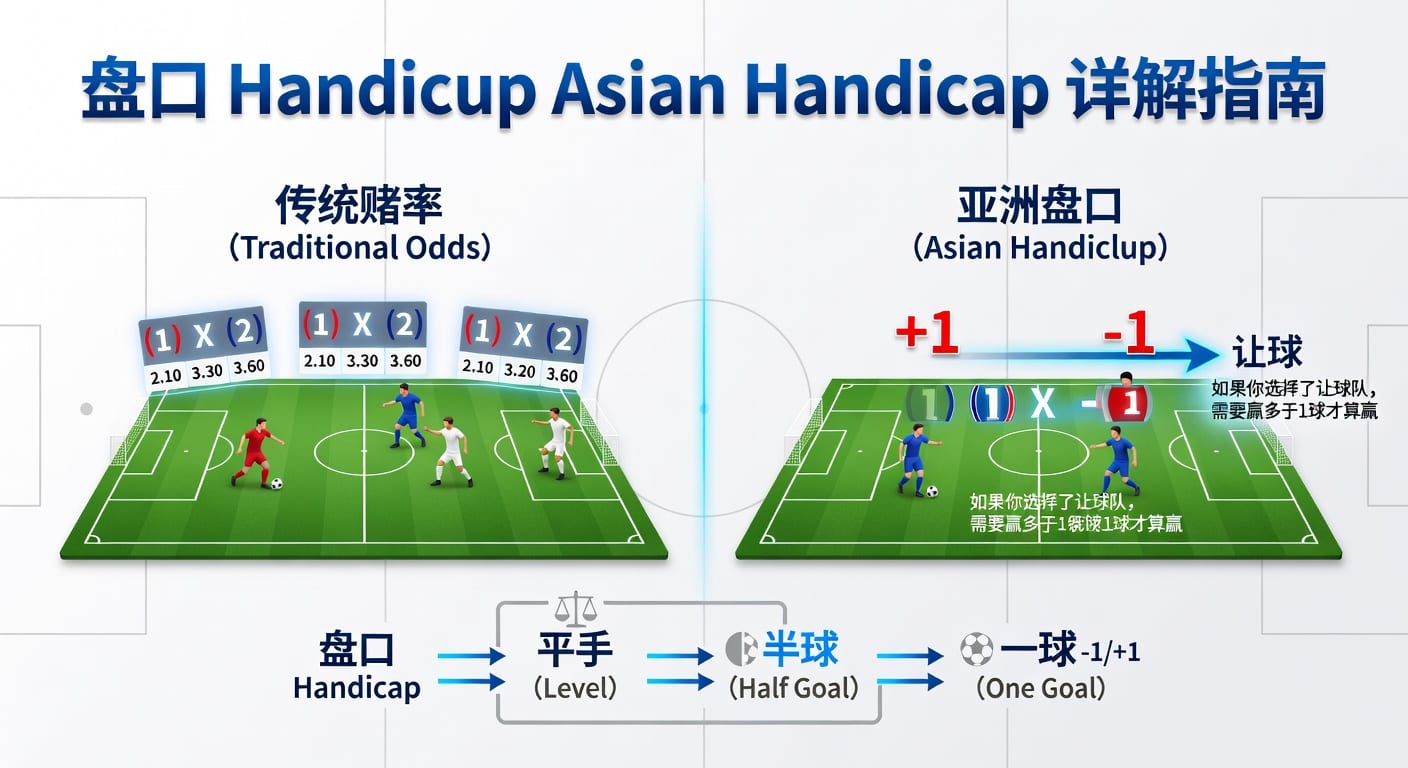 亚洲盘 Asian Handicap 详解：2026投注规则与策略