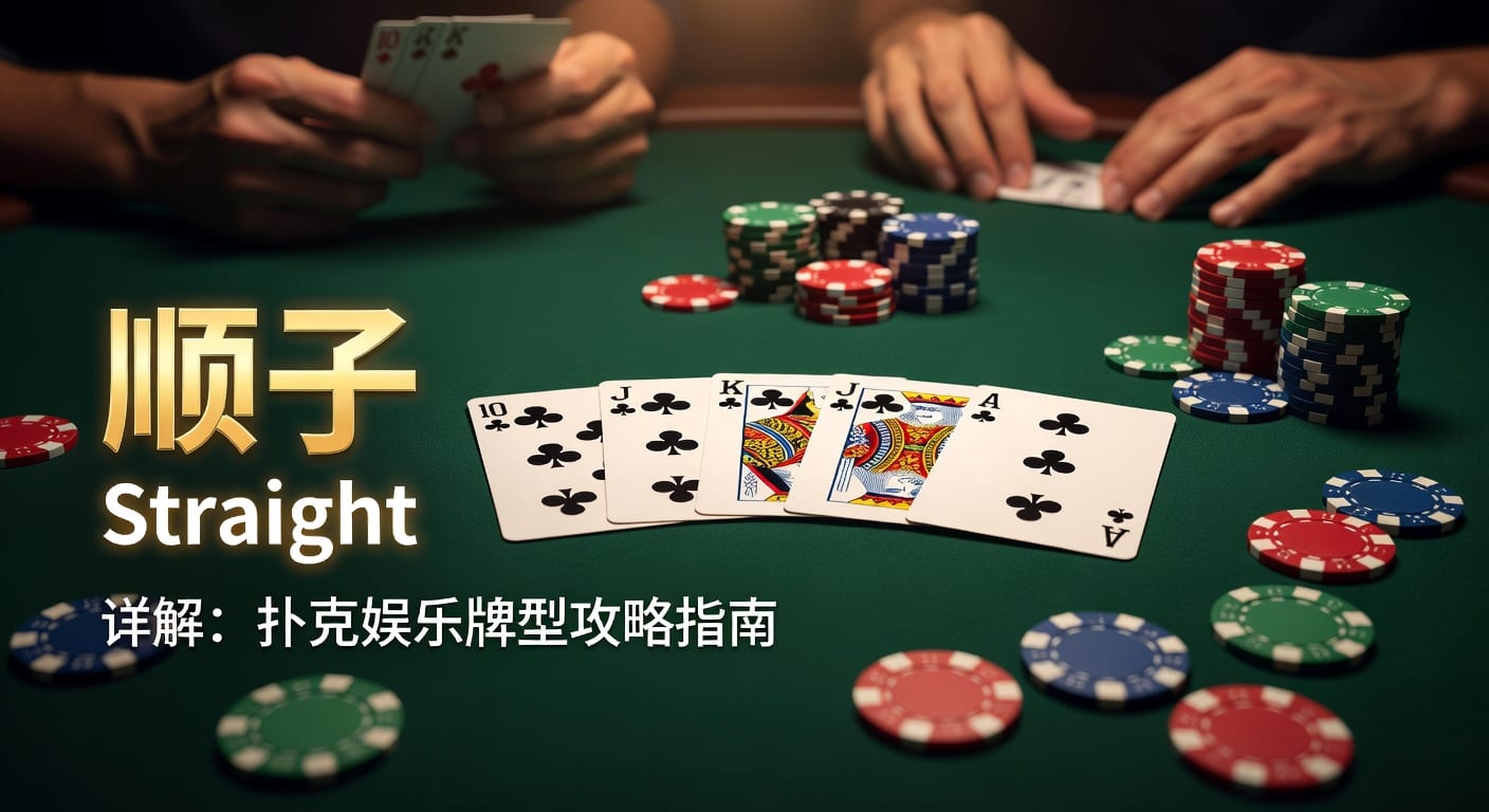 顺子 Straight 详解：德州扑克策略与博彩技巧