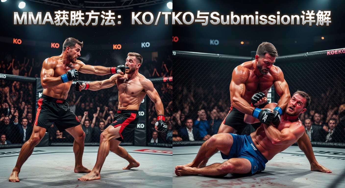 MMA方法：KO/TKO Submission胜利方式分析